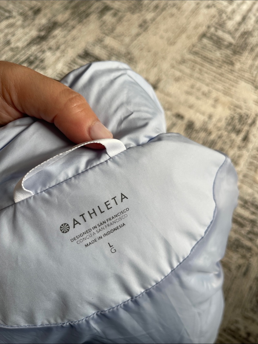 Athleta Light Blue Quilted Puffer Vest - Picture 5 of 5